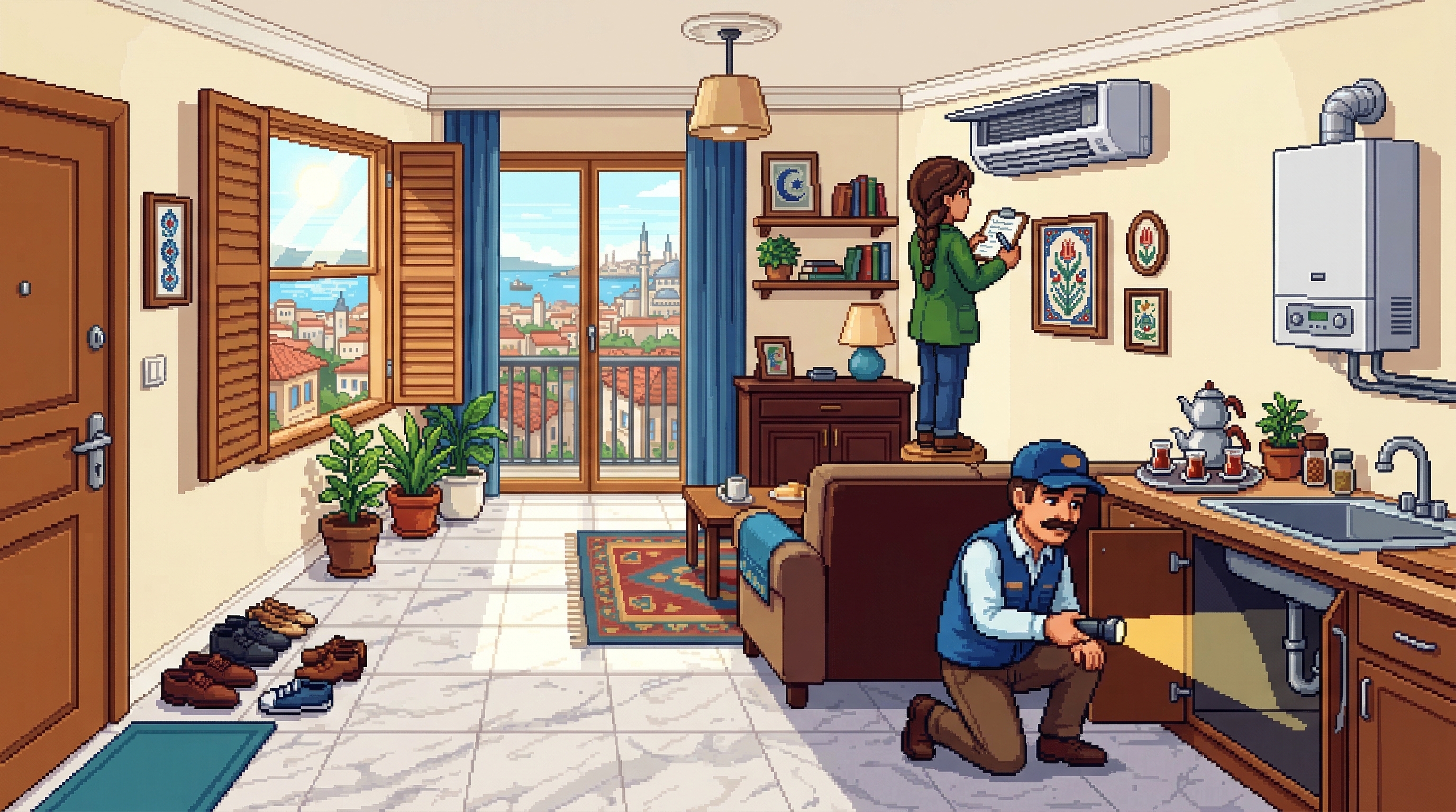 Осмотр квартиры в Турции