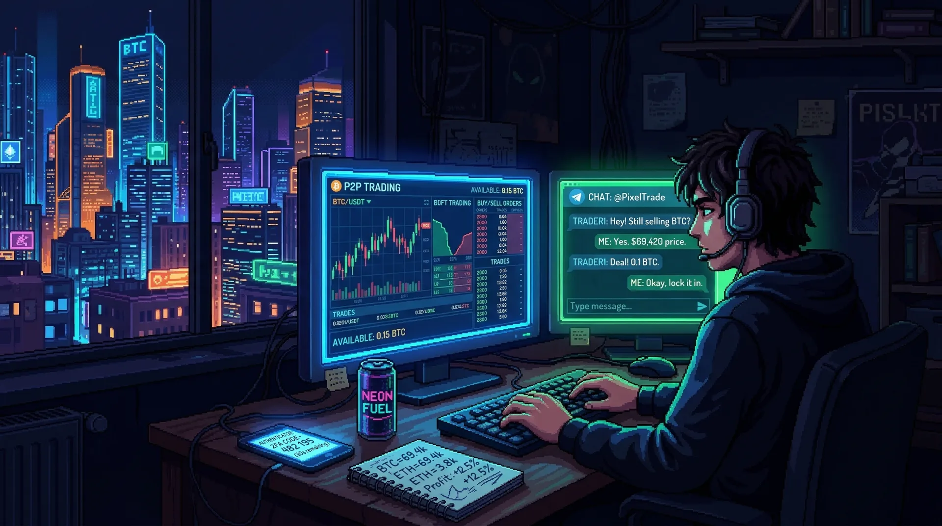 Крипто P2P обмен