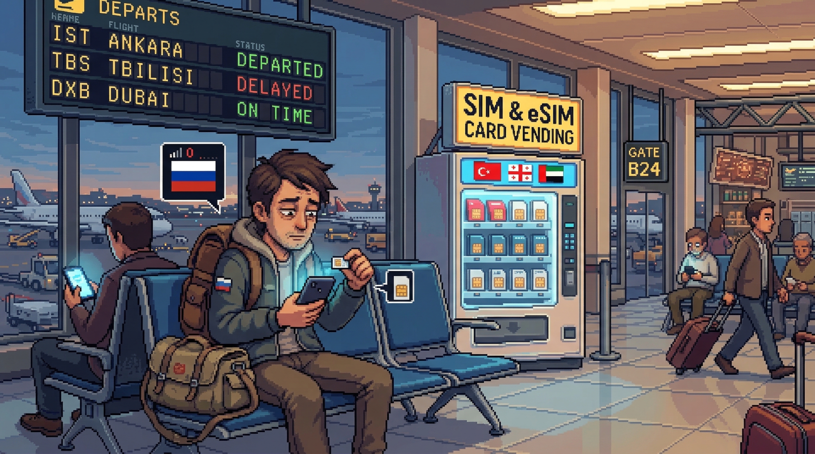 SIM-карта за границей: российский номер и eSIM