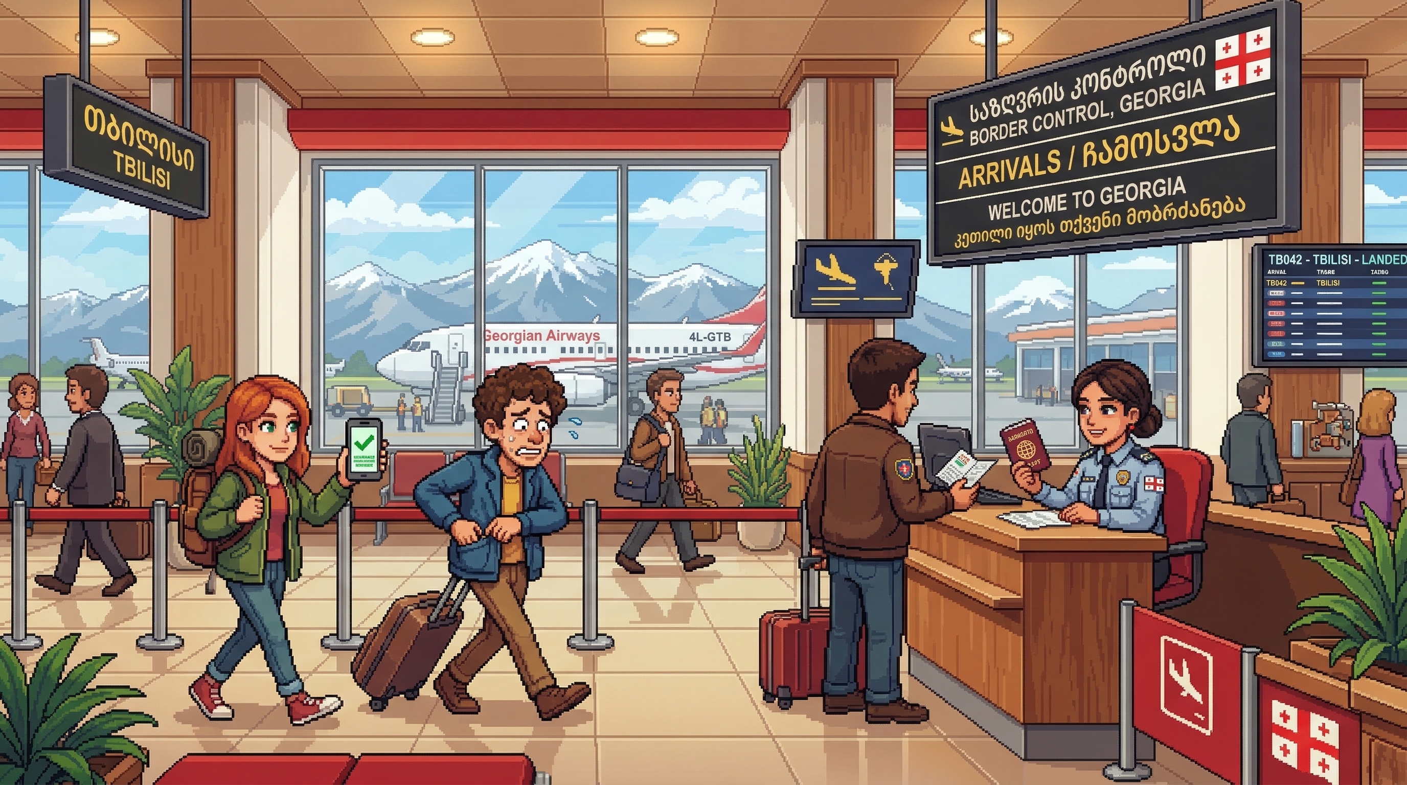 Проверка страховки в аэропорту